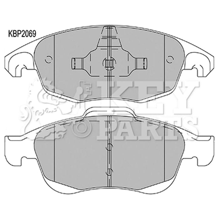 Genuine Key Parts KBP2069 Front Brake Pads (Ate-Teves)