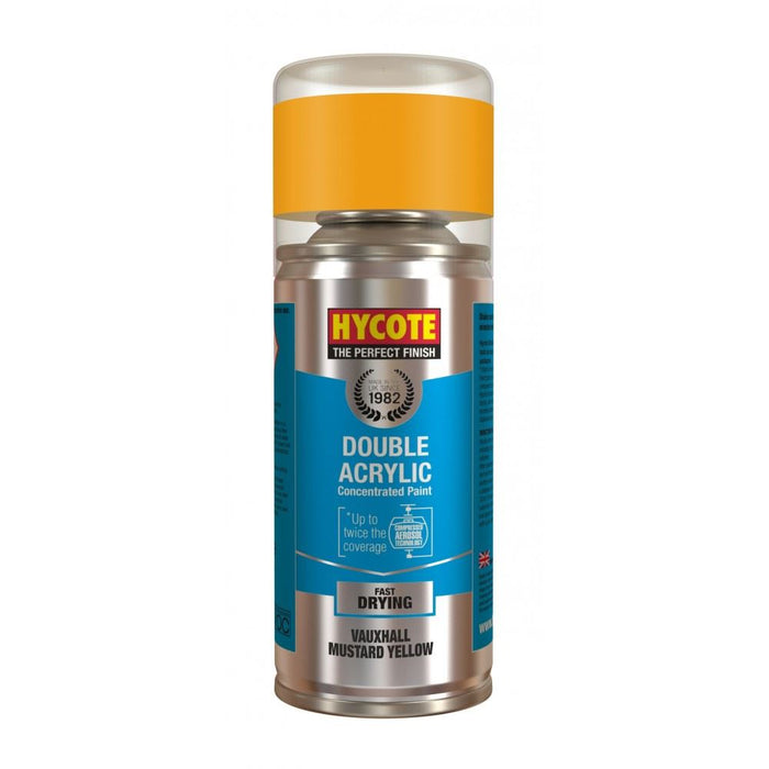 2x Hycote Aerosol Paint for Vauxhall Mustard Yellow 150ml