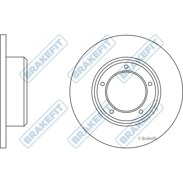 Apec Brake Disc Front & Rear Fits Land Rover Defender