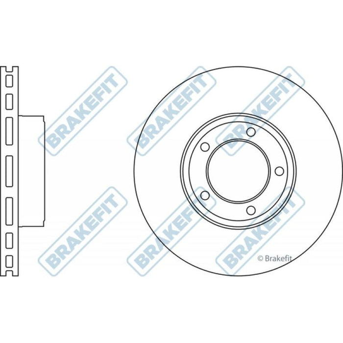 Apec Brake Disc Front Fits Aston Martin Db7 Jaguar/Daimler Double Six