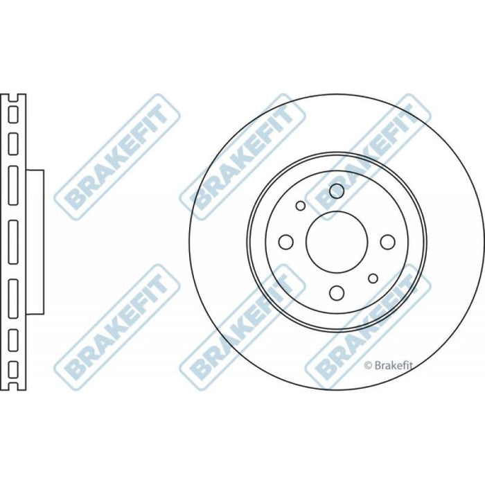 Apec Brake Disc Front Fits Alfa Romeo 145 146 155 Fiat Coupe Multipla