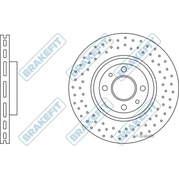 Apec Brake Disc Front Fits Abarth 500 595 Fiat