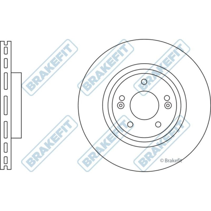 Apec Brake Disc Front Fits Hyundai Santa Fe Kia Sorento