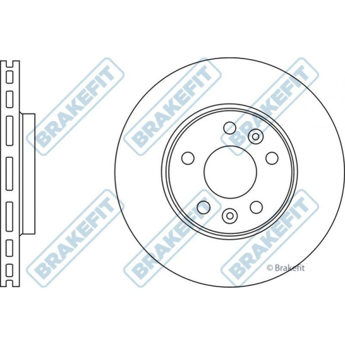 Apec Brake Disc Front Fits Fiat Talento Nissan Nv300 Opel Vivaro Renau