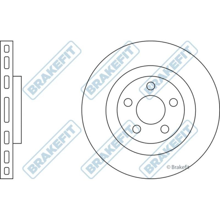 Apec Brake Disc Front Fits Ford Edge Galaxy S-Max