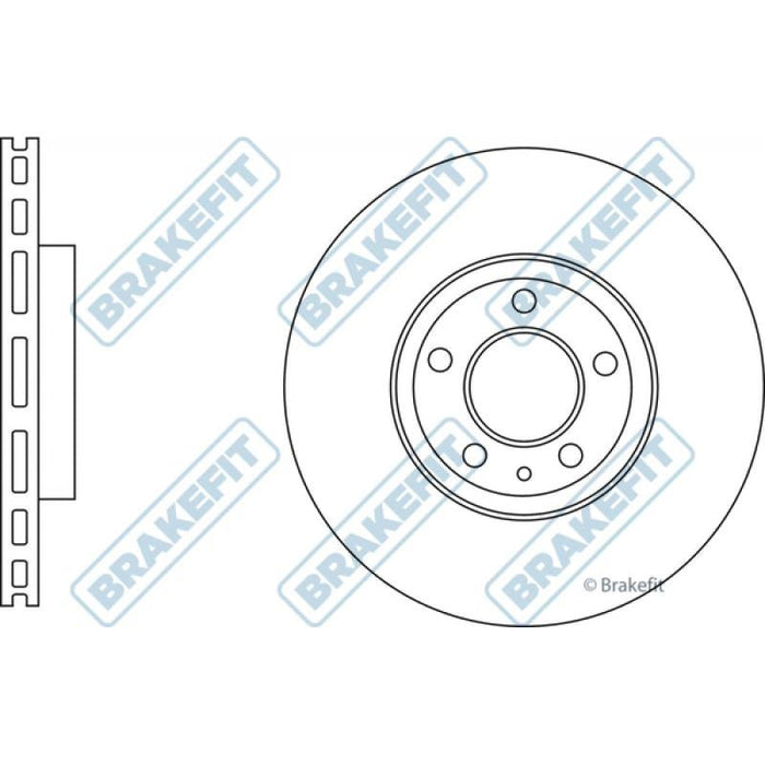 Apec Brake Disc Front Fits Ford Mondeo