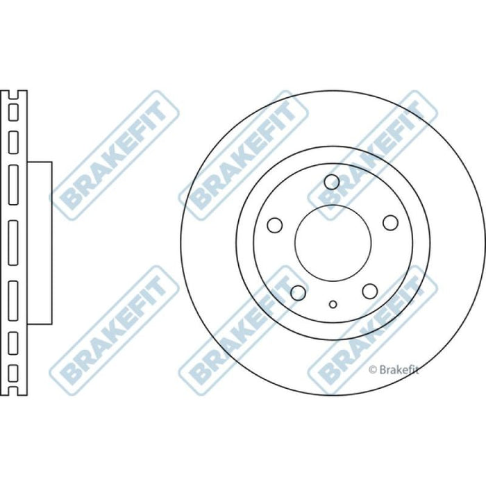 Apec Brake Disc Front Fits Fiat 500L