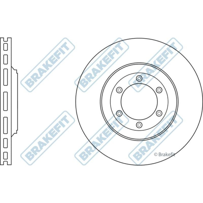 Apec Brake Disc Front Fits Isuzu D-Max