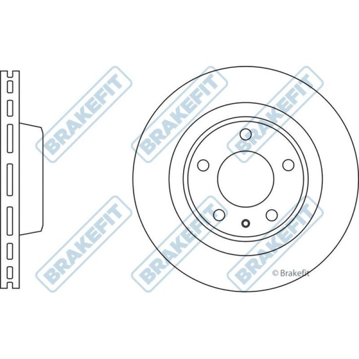 Apec Brake Disc Front Fits Audi A4 A5 A6 A7 Q5 S4 S5 Porsche Macan