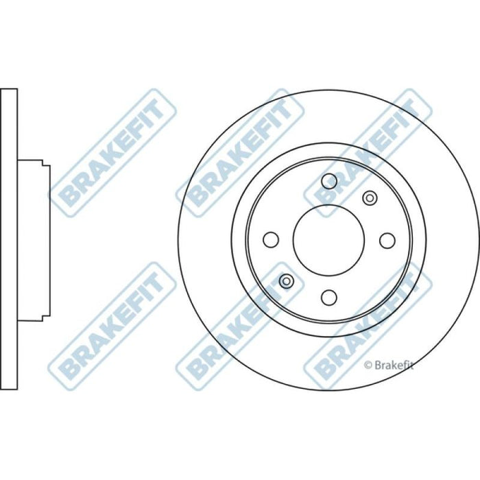 Apec Brake Disc Front Fits Dacia Sandero Renault Twingo Smart Fortwo