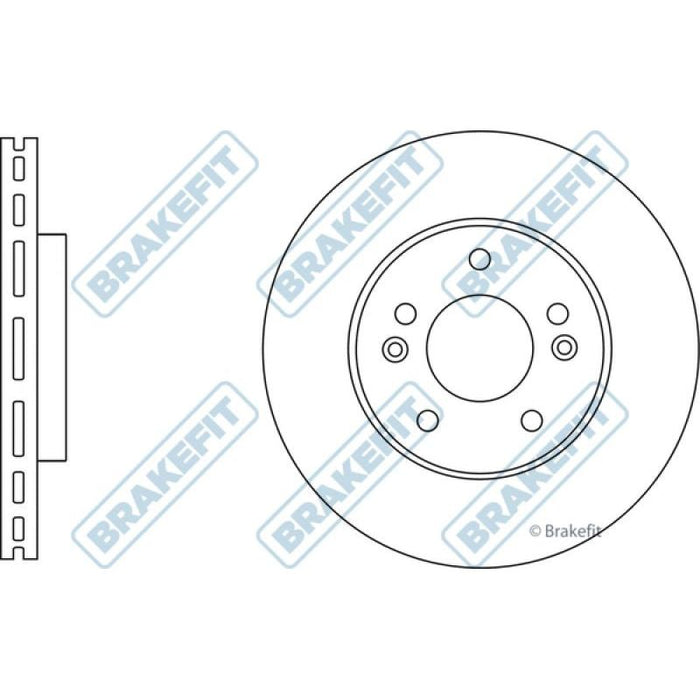 Apec Brake Disc Front Fits Hyundai Kona Veloster Kia Ceed