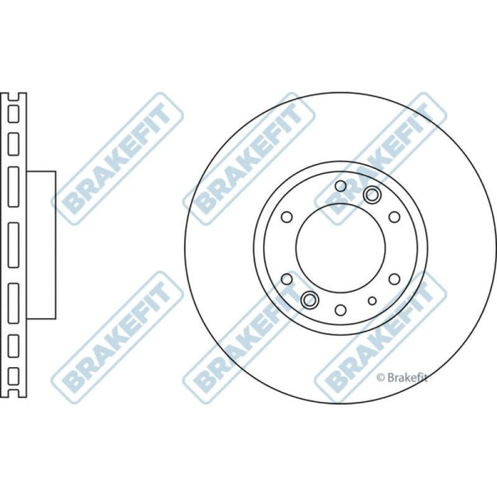 Apec Brake Disc Front Fits Ford Ranger