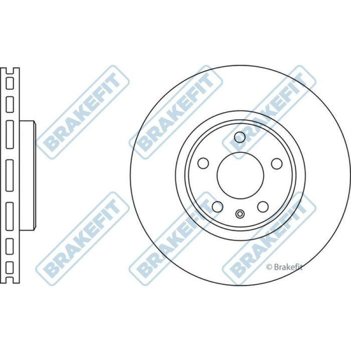 Apec Brake Disc Front Fits Audi A4 A5 A6 A7 Q5