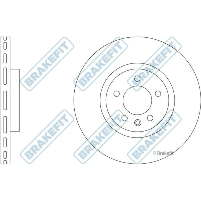 Apec Brake Disc Front Fits Ford Focus