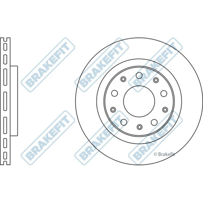 Apec Brake Disc Front Fits Alfa Romeo Giulietta Fiat 500X Jeep Renegad