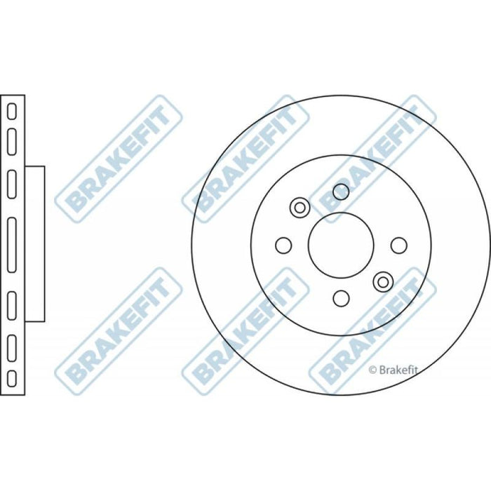 Apec Brake Disc Front Fits Hyundai I20 Kia Rio Stonic