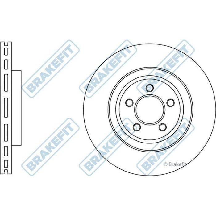 Apec Brake Disc Front Fits Jeep Cherokee