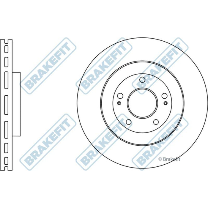 Apec Brake Disc Front Fits Hyundai I40 Nexo Kia Ceed Optima Pro Apec  - Dynamic Drive