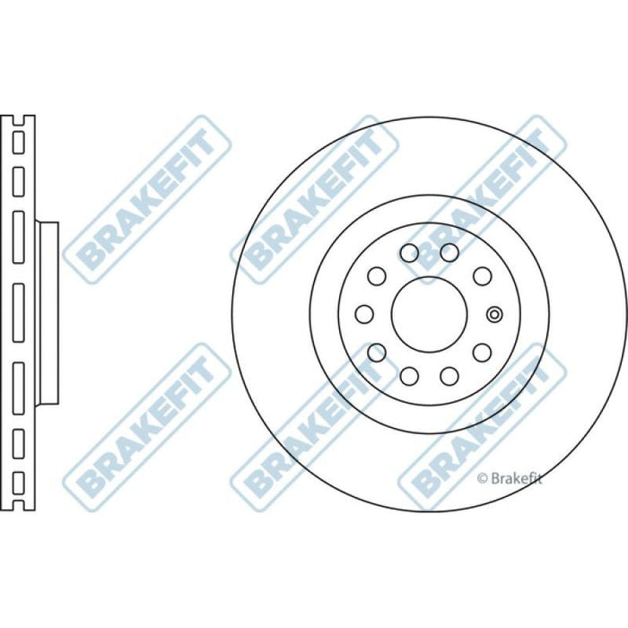 Apec Brake Disc Front Fits Audi Q3 S3 Sq2 Tt Seat Leon Tarraco Skoda K