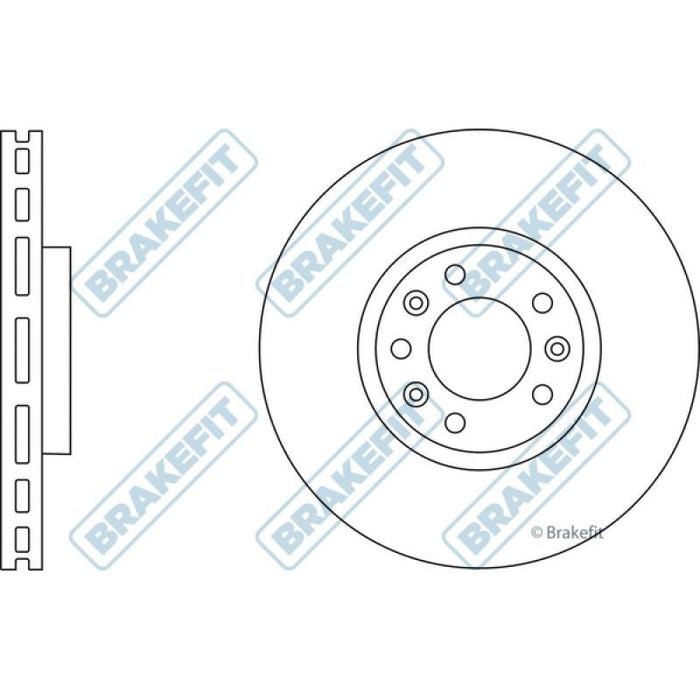 Apec Brake Disc Front Fits Citroen Berlingo C4 C5 Ds Ds7 Crossback Ope