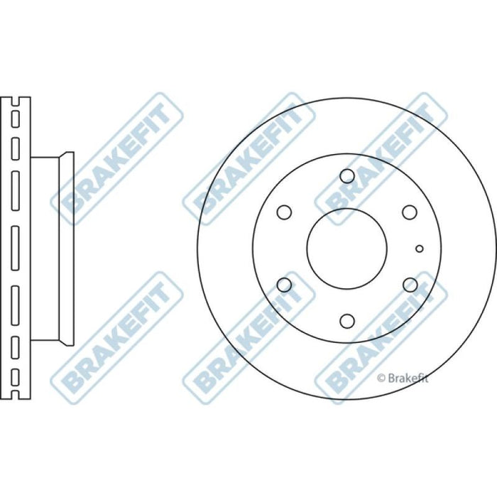 Apec Brake Disc Front Fits Ford Ranger Mazda B2500 Bt50