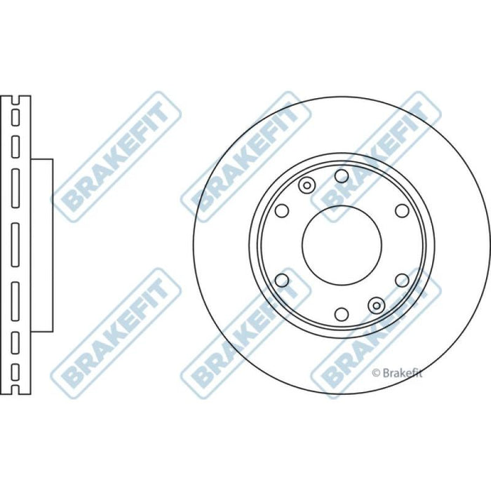 Apec Brake Disc Front Fits Hyundai I800 Iload Montana