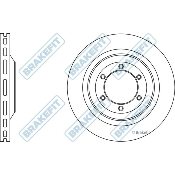 Apec Brake Disc Front Fits Isuzu D-Max Rodeo