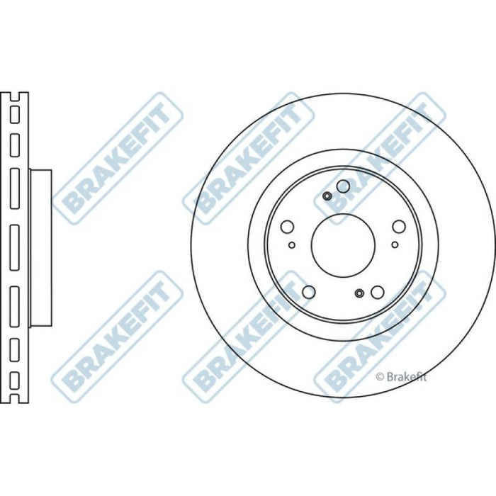 Apec Brake Disc Front Fits Honda Accord