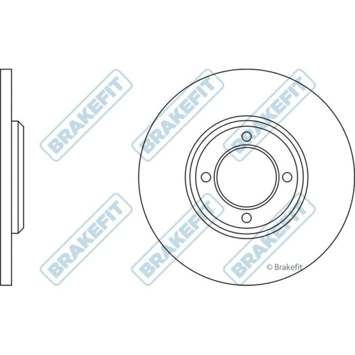 Apec Brake Disc Front Fits Ford Capri Cortina Escort