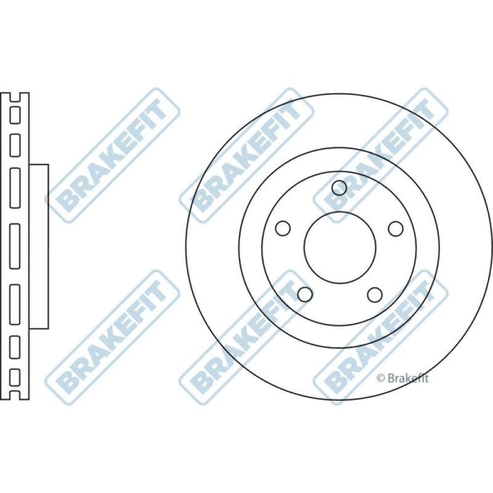 Apec Brake Disc Front Fits Chrysler Sebring Citroen C4 Dodge Avenger C