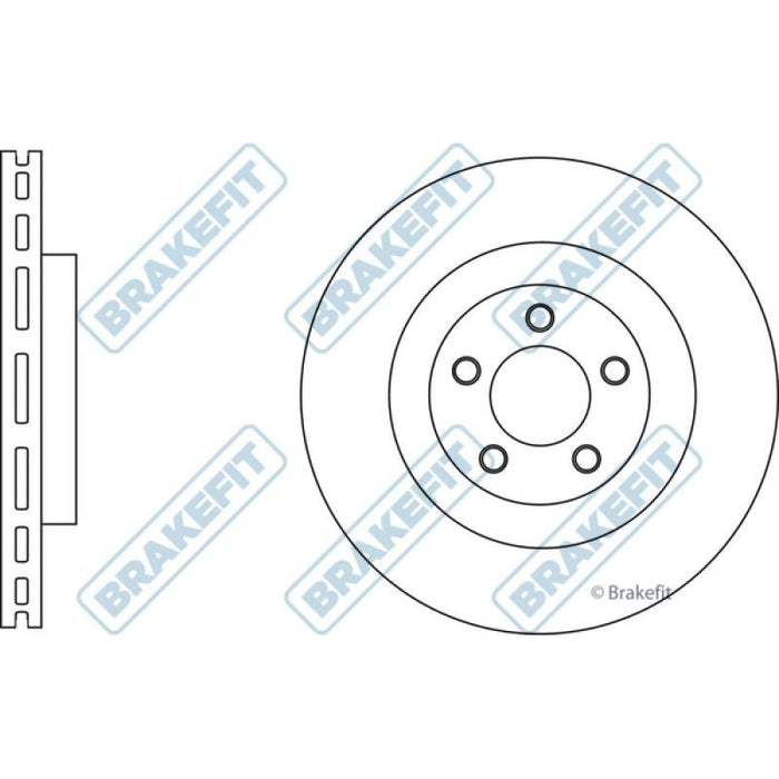 Apec Brake Disc Front Fits Chrysler 300