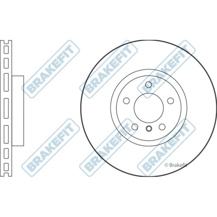 Apec Brake Disc Front Fits BMW X5 X6