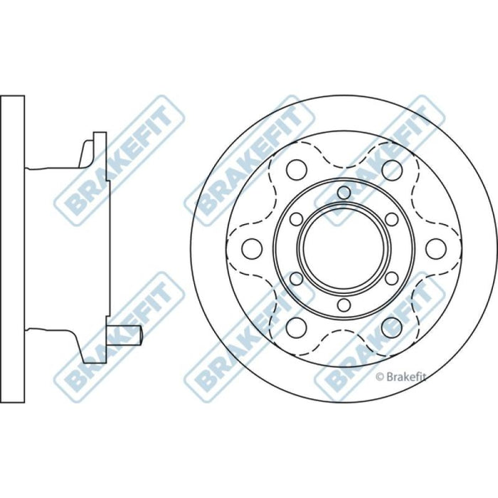 Apec Brake Disc Front Fits Iveco Daily