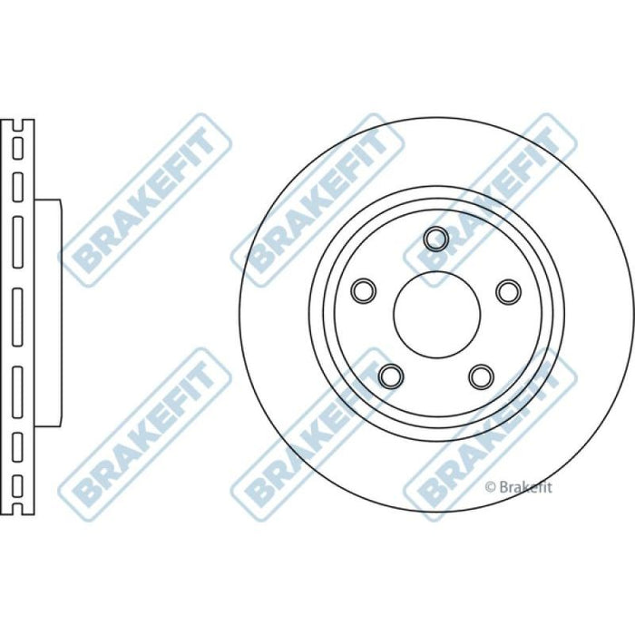 Apec Brake Disc Front Fits Jeep Cherokee Commander