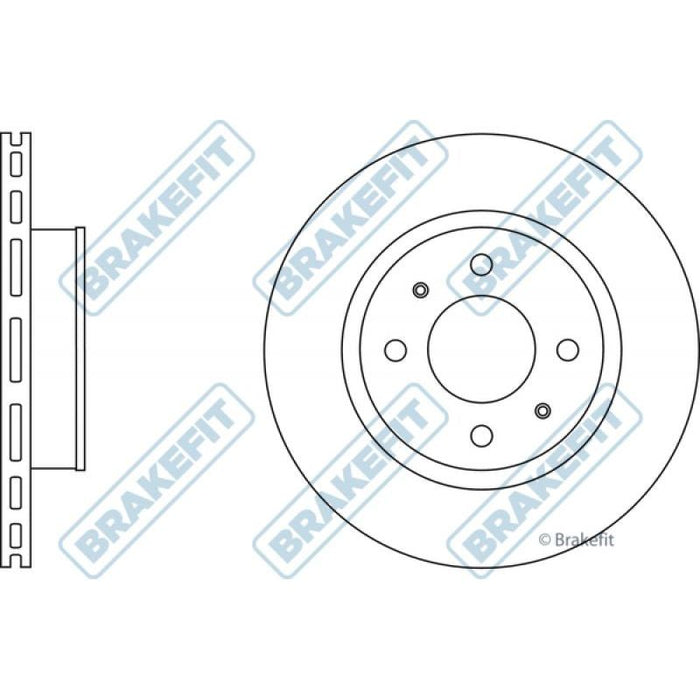 Apec Brake Disc Front Fits Hyundai I10