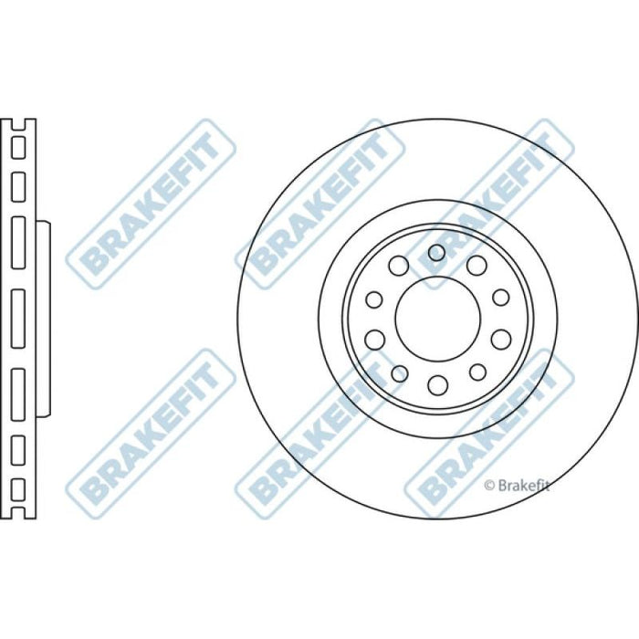 Apec Brake Disc Front Fits Alfa Romeo 159 Brera Giulietta Spider Jeep