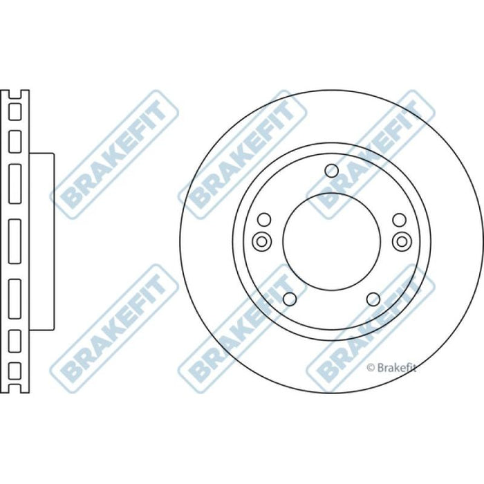 Apec Brake Disc Front Fits Kia Sorento