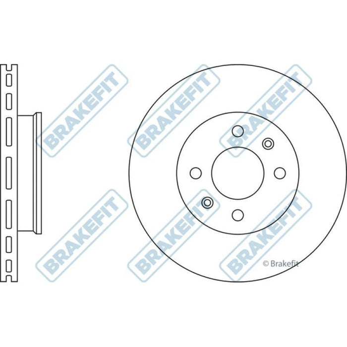 Apec Brake Disc Front Fits Hyundai Getz