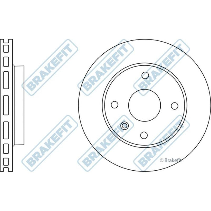 Apec Brake Disc Front Fits Chevrolet Epica Tacuma Daewoo Brakefit  - Dynamic Drive