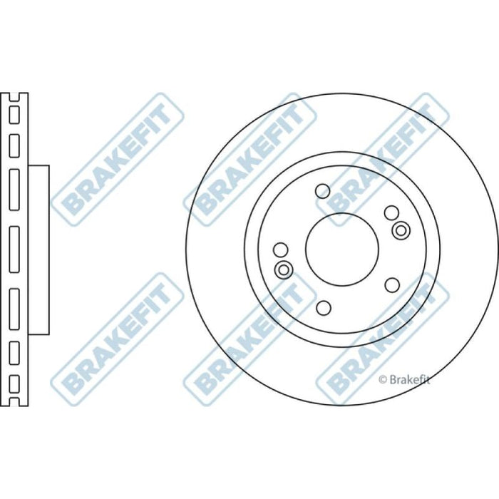 Apec Brake Disc Front Fits Hyundai Santa Fe