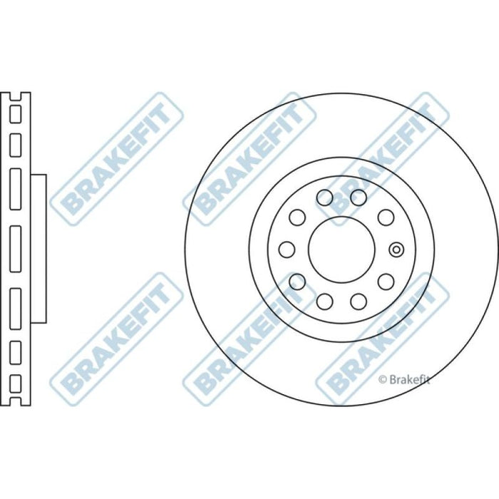 Apec Brake Disc Front Fits Audi A4 A6 Allroad S4 Seat Exeo