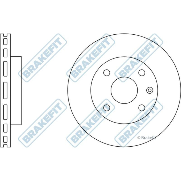 Apec Brake Disc Front Fits Chevrolet Lacetti Daewoo Nubira