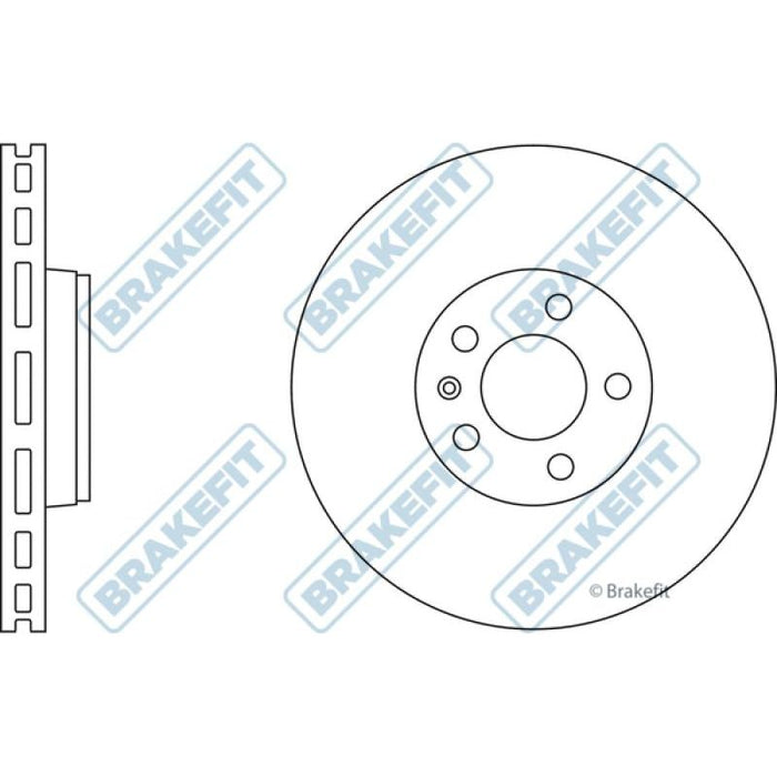 Apec Brake Disc Front Fits Audi A6 A8 Allroad