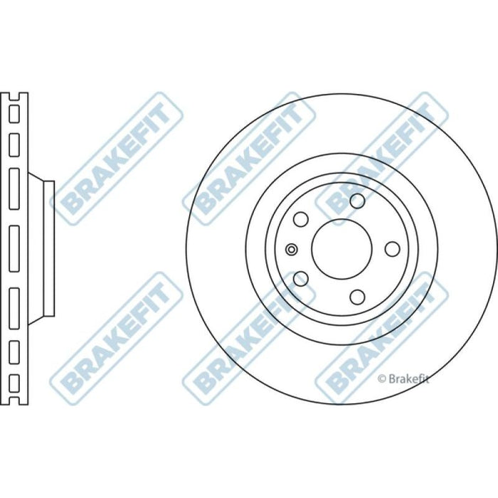 Apec Brake Disc Front Fits Audi A6 Allroad