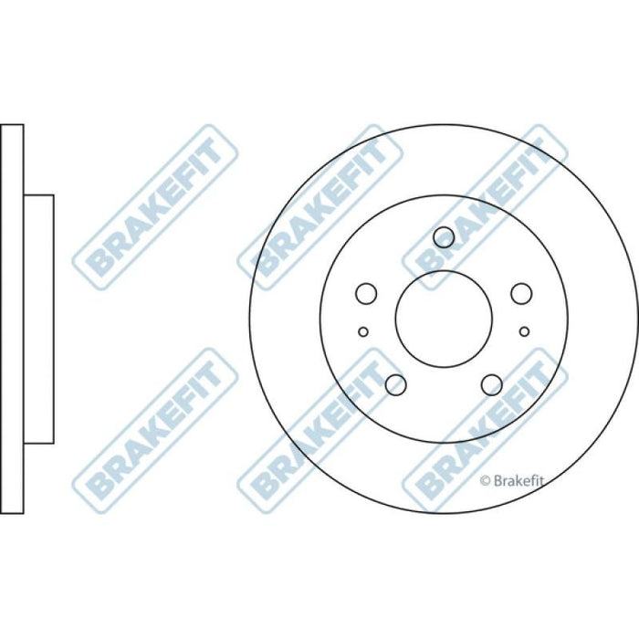 Apec Brake Disc Front Fits Daihatsu Extol Terios Apec  - Dynamic Drive