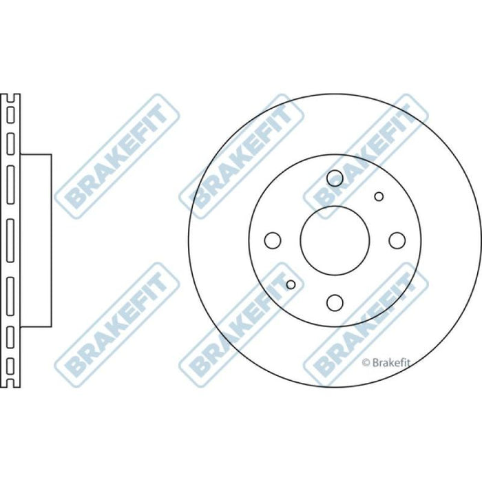 Apec Brake Disc Front Fits Daihatsu Charade Cuore Sirion Storia Yrv Pe