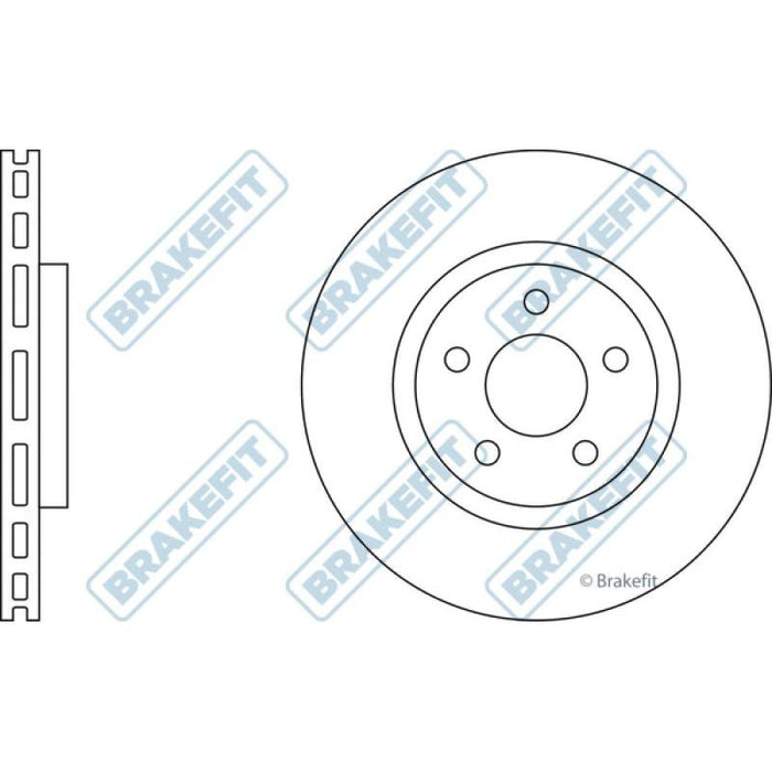 Apec Brake Disc Front Fits Chrysler Pt Cruiser