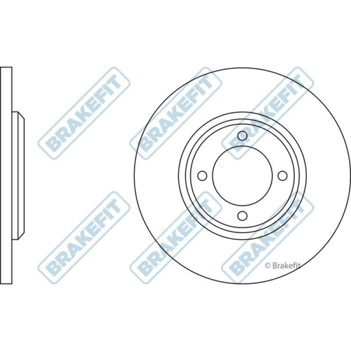 Apec Brake Disc Front Fits Ford Cortina Escort Hyundai Stellar