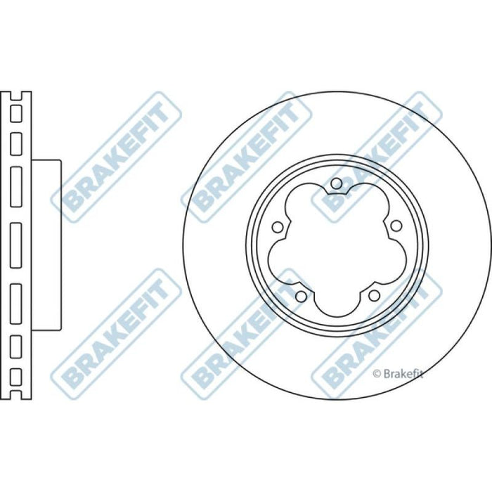 Apec Brake Disc Front Fits Ford Tourneo Custom Transit