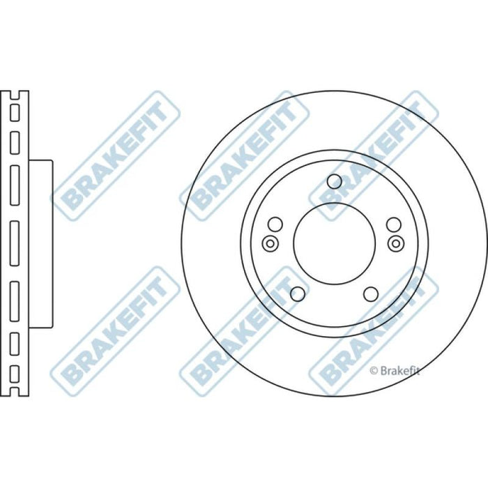 Apec Brake Disc Front Fits Hyundai I30 Sonata Kia Ceed Magentis Soul V